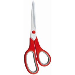 Ciseaux droitiers bouts pointus Softtouch 22 cm rouge