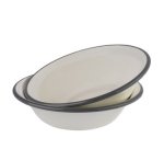Bol émaillé, diamètre: 165 mm, set de 2