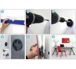 Kit de rechange fixation murale artverum M, noir