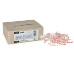 Clip de fermeture, longueur: 33 mm, rouge/blanc