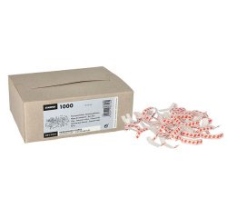 Clip de fermeture, longueur: 33 mm, rouge/blanc