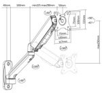 Support mural universel pour écran, noir