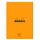 Rhodia coffret bloc Memo N°11 ligné 240 feuillets - filmé individuellement - Orange