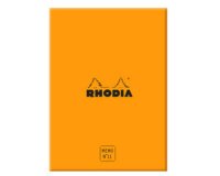 Rhodia coffret bloc Memo N°11 ligné 240 feuillets - filmé individuellement - Orange