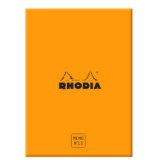 Rhodia coffret bloc Memo N°13 ligné 240 feuillets - filmé individuellement - Orange