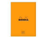Rhodia coffret bloc Memo N°13 ligné 240 feuillets - filmé individuellement - Orange