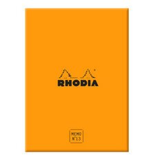 Rhodia, Box Memoblock N°13 (10,5 x 14,8 cm) kariert, 240 Blatt, einzeln eingeschweißt - Orange