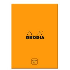 Rhodia coffret bloc Memo N°13 ligné 240 feuillets - filmé individuellement - Orange