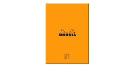 Memo pad No. 13, 115 x 160 mm, lined, orange