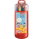 Crayon de couleur Trio long, étui malin de 15