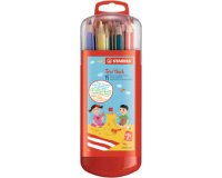 Crayon de couleur Trio long, étui malin de 15