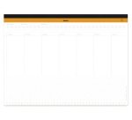 Rhodia sous-main semainier entoilé A3 (30,9x42 cm) 60 feuillets microperforés - Blanc