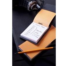 Rhodiarama porte-bloc avec porte-crayon + bloc N°12 ligné - Anis