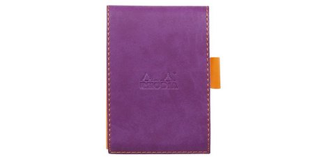 Rhodiarama porte-bloc avec porte-crayon + bloc N°12 ligné - Turquoise