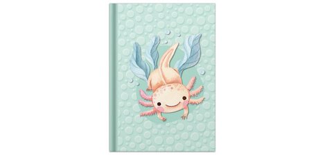 Carnet de notes 'Axolotl', A5, 96 feuilles