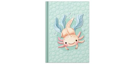 Carnet de notes 'Axolotl', A5, 96 feuilles