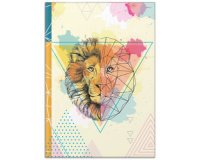 Carnet de notes 'Lion', A4, 96 feuilles, uni