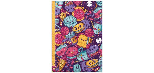 Carnet de notes 'Sweets', A4, 96 feuilles, uni