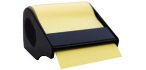 Adhesive notes roll in dispenser