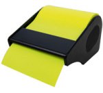 Adhesive notes refill roll, yellow