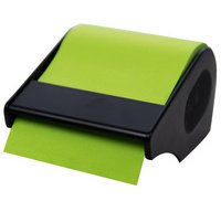 Rouleau de notes adhésives en dévidoir, jaune