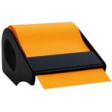 Rouleau de notes adhésives en dévidoir, jaune
