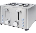 Grille-pain 4 tranches PC-TA 1252, acier inox