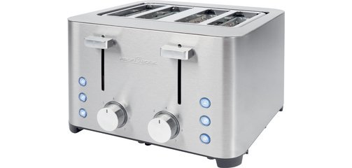 Grille-pain 4 tranches PC-TA 1252, acier inox