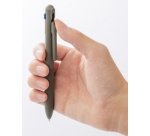 Stylo à bille rétractable multicolore Calme-3, kaki