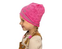 Bonnet jersey pour enfants ReflActions 'Diamant', rose