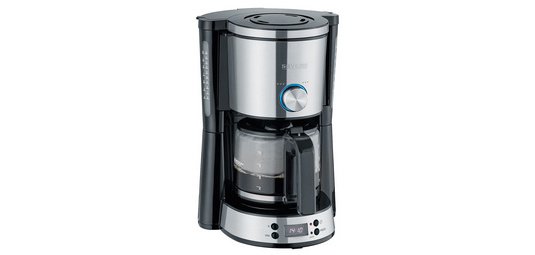 Cafetière électrique KA 4826, acier inoxydable/noir