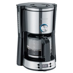 Cafetière électrique KA 4826, acier inoxydable/noir