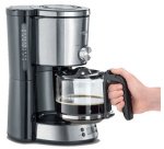 Cafetière électrique KA 4826, acier inoxydable/noir