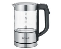 Mini bouilloire en verre WK 3458, inox / noir