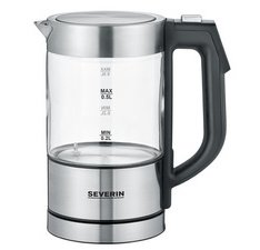 Mini bouilloire en verre WK 3458, inox / noir