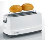 Grille-pain 4 tranches AT 2234, blanc / noir
