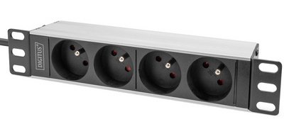 Multiprise 10' avec profilé aluminium, 4 prises