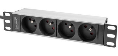 Multiprise 10' avec profilé aluminium, 4 prises