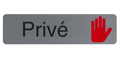 Signalisatieplaat 'Privé'