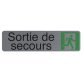 Plaque de signalisation 'Sortie de secours'
