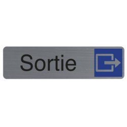 Plaque de signalisation 'Sortie'