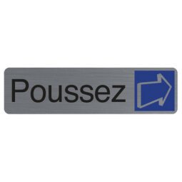 Plaque de signalisation 'Poussez'