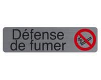 Plaque de signalisation 'Défense de fumer'