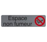 Plaque de signalisation 'Espace non fumeurs'