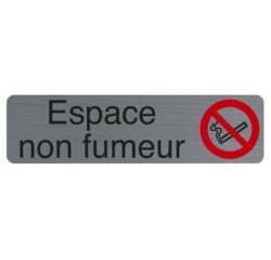 Plaque de signalisation 'Espace non fumeurs'