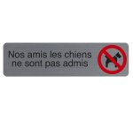 Plaque de signalisation 'Nos amis les chiens'
