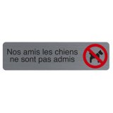 Plaque de signalisation 'Nos amis les chiens'