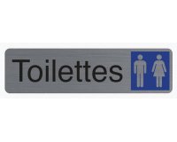 Plaque de signalisation 'Toilettes Dame/Homme'