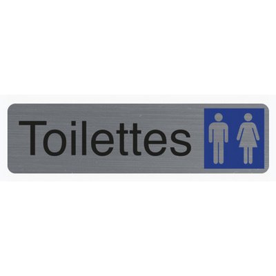 Plaque de signalisation 'Toilettes Dame/Homme'