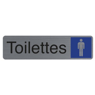 Plaque de signalisation 'Toilettes Homme'